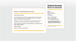 Desktop Screenshot of muenzen-freiburg.de